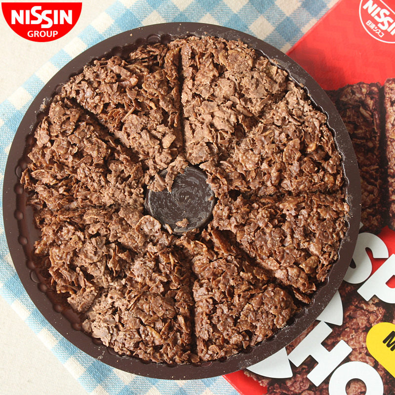 日本进口零食crispchoco日清巧克力麦脆批片可可饼干休闲食品小吃