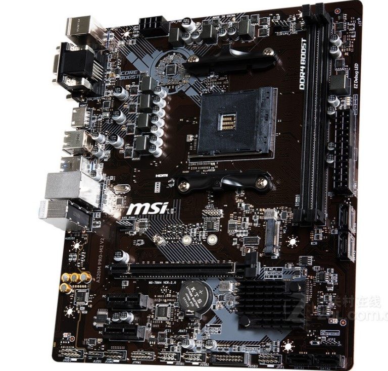 冲新微星a320mprom2主板am4a320provdplus主板