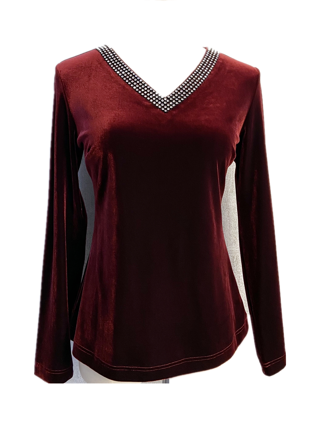 秀巧小衫有大女装精品高端镶钻水晶弹力丝绒t恤