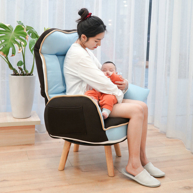 喂奶椅子哺乳椅单人靠背沙发椅孕妇躺椅懒人卧室床边阳台休闲沙发