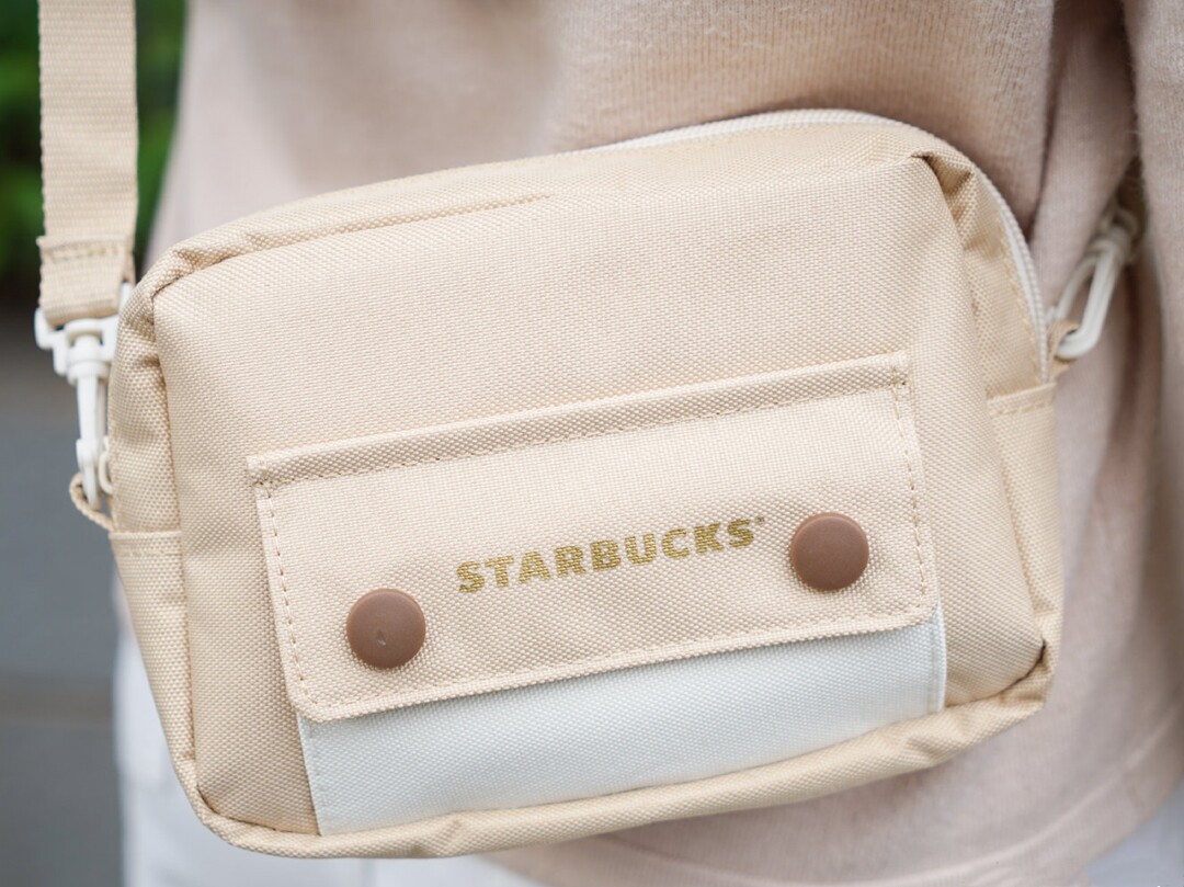星巴克背包复古港风斜挎小包包包包包女女学生帆布包通用款女包