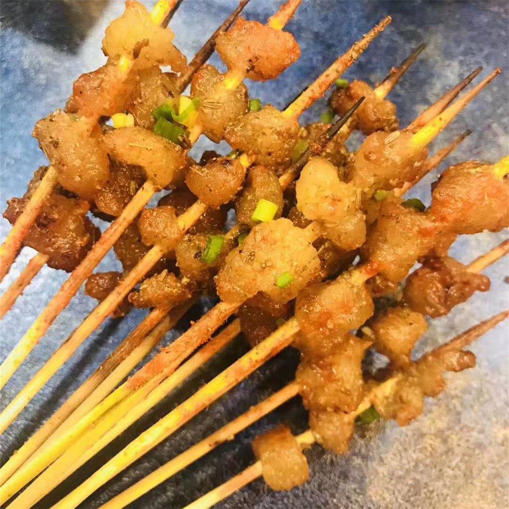 牛油松井家湘西小串铁板铁板烧烧烤牛胸油串小肉串牛丸