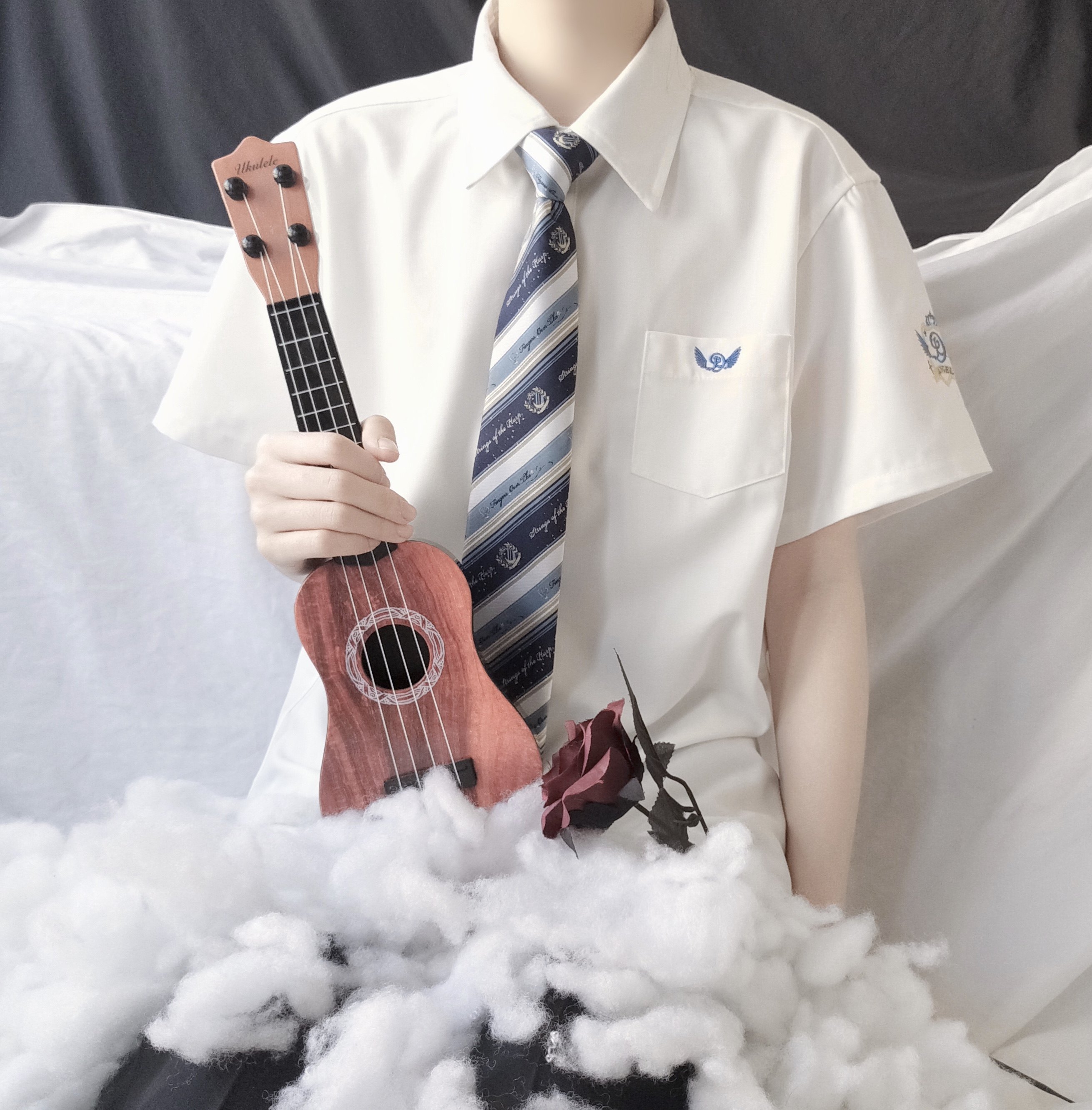 衬衣日系白衬衣班服短袖制服正统星依衬衫dk衬衫