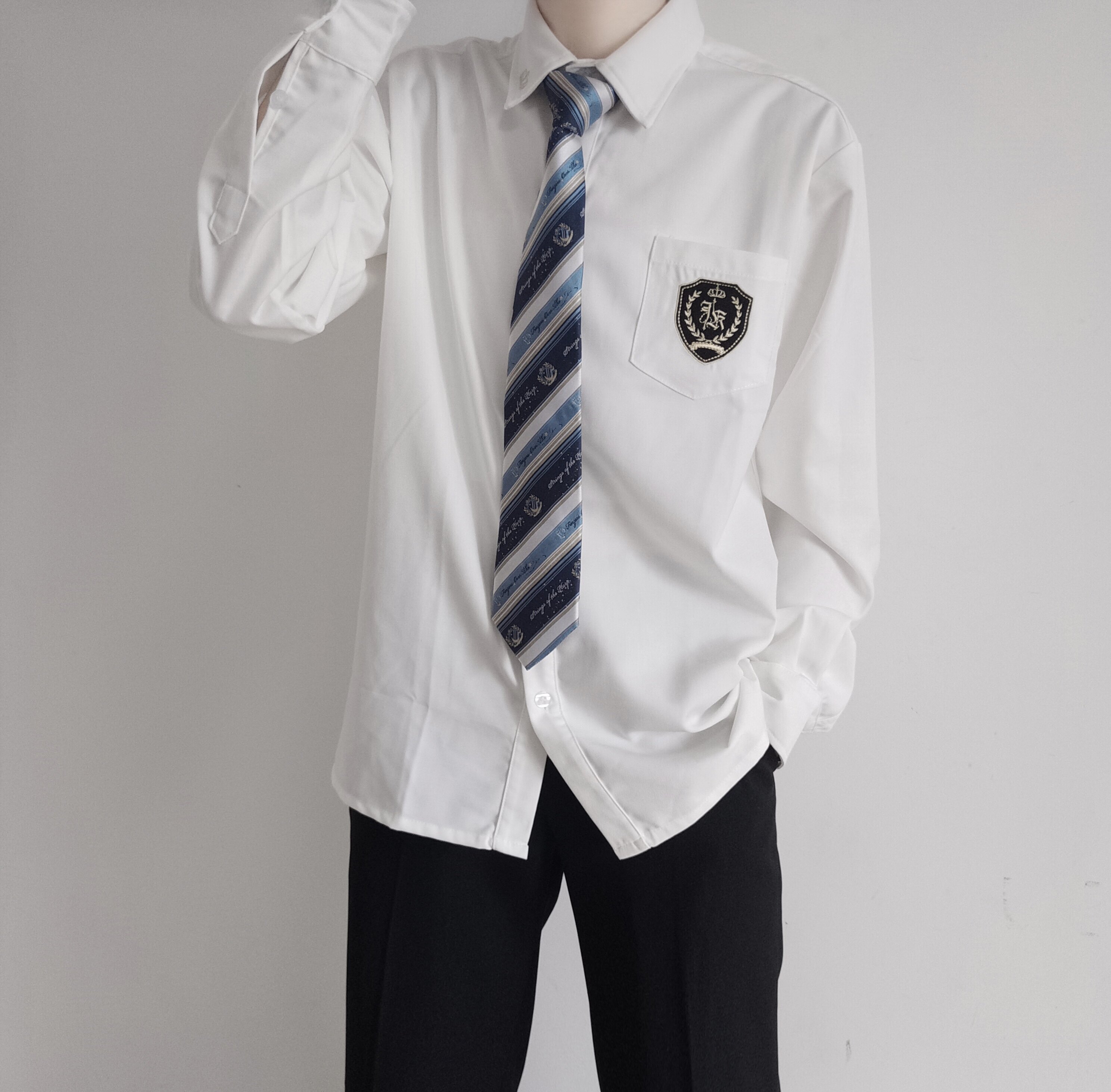 衬衫海与与月领带原创设计正统dk班服男学生领带