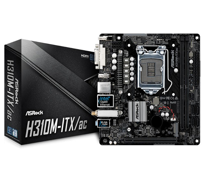 搭i3 8100 h310m 散片迷你主板 华擎 套装 hdv m.