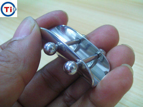 钛钢城 玩家定做 阴环 女用贞洁锁 装饰用 杆2.5毫米 有效果图