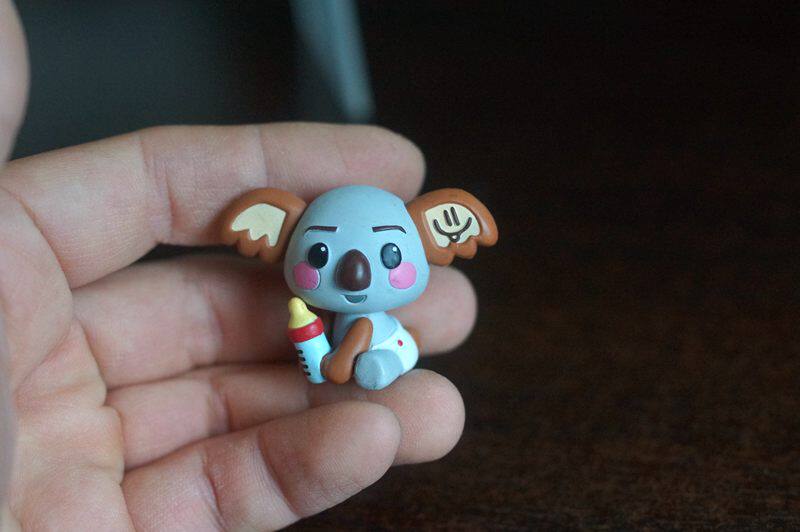 萌系卡通小动动物手办模型公仔摆件景品玩具盒蛋