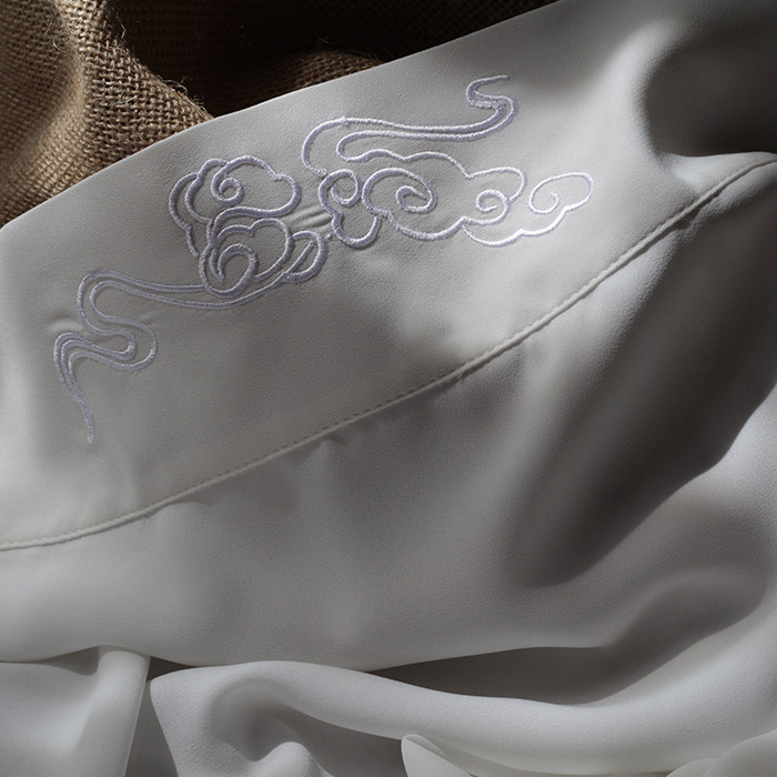 她说汉家衣裳汉服女夏季内搭雪纺云纹两面通穿宋抹一片式