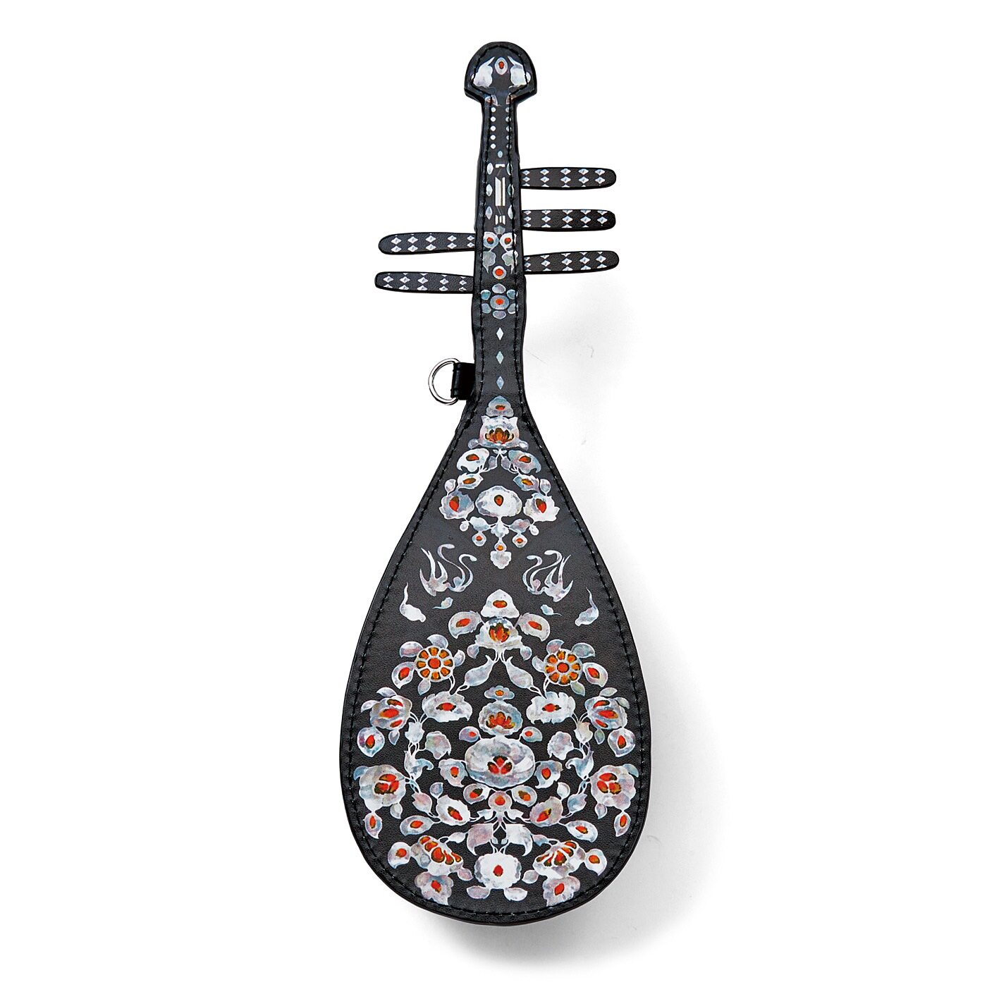 现货日本正品芬理希梦felissimo螺钿紫檀五弦琵琶收纳包收纳挂袋