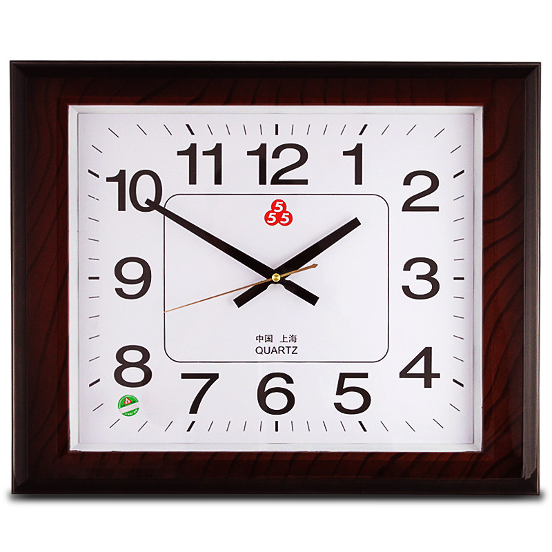 三五五牌挂钟客厅大号钟表长方形20英寸挂表现代简约挂钟