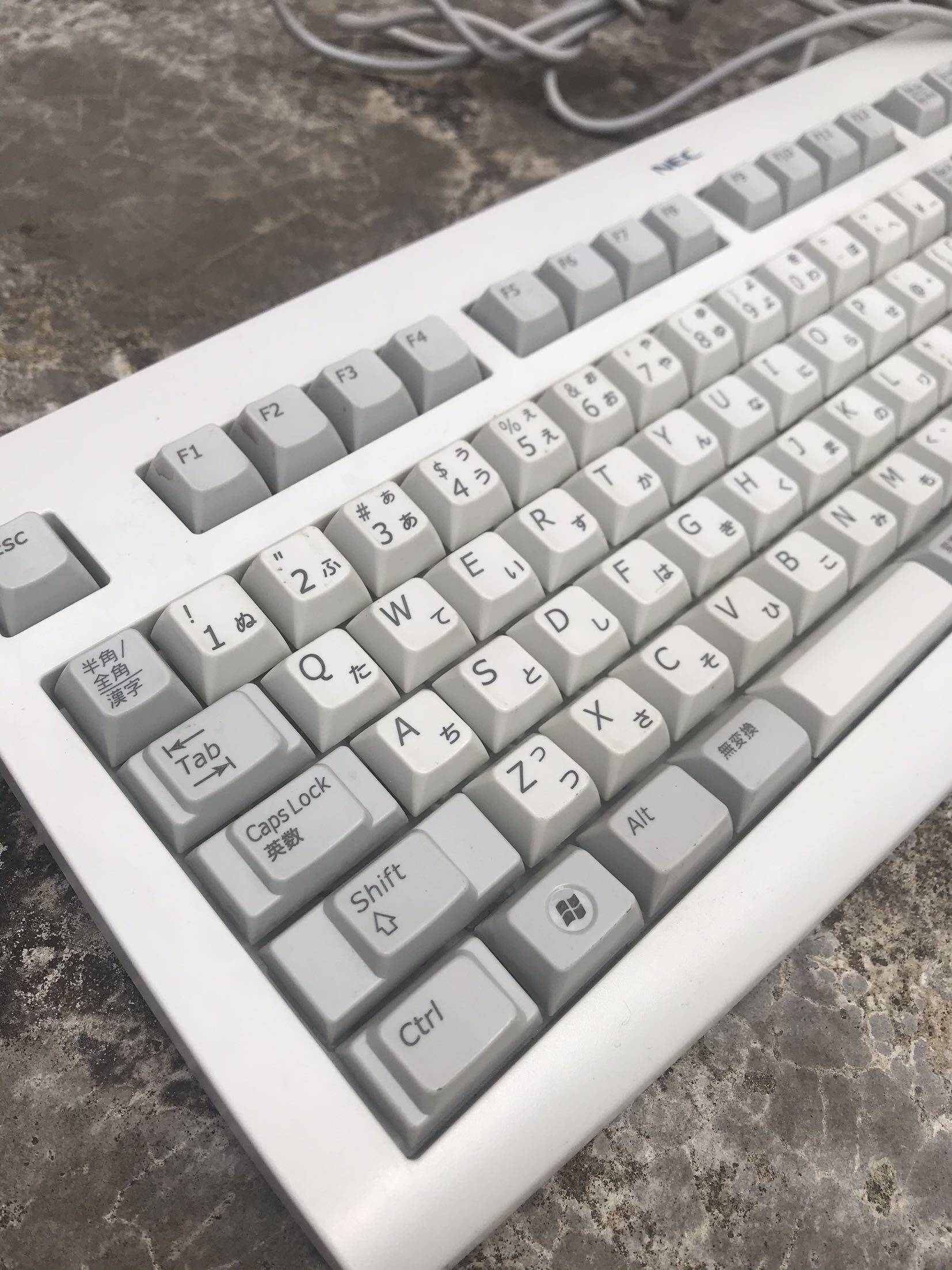 古董有线键盘原装正品necsg268002vc回车日文版usb键盘