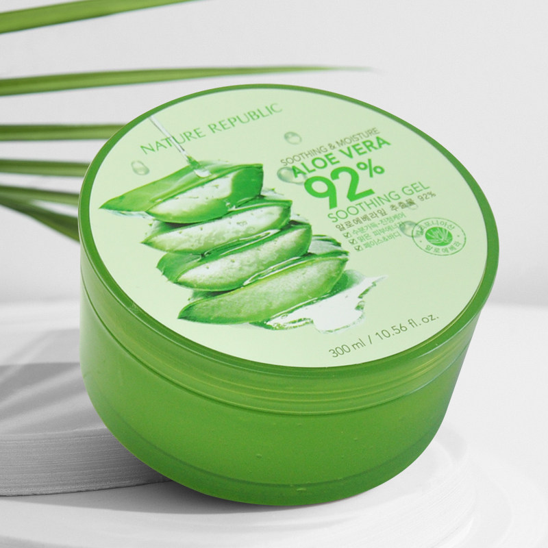 韩国自然乐园芦荟胶 自然共和国去祛痘淡印补水舒缓保湿晒后修复 - 梦