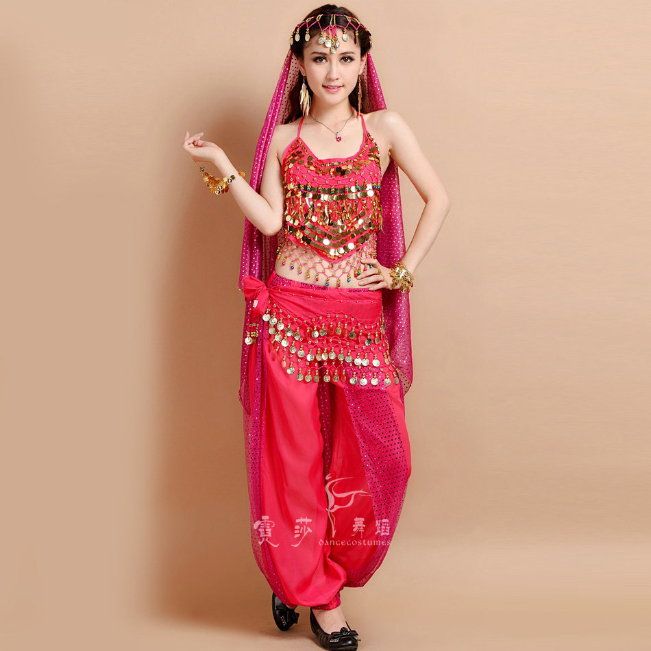服装套装霓莎印度舞蹈肚皮演出服新款表演小辣椒肚皮舞套装演出服