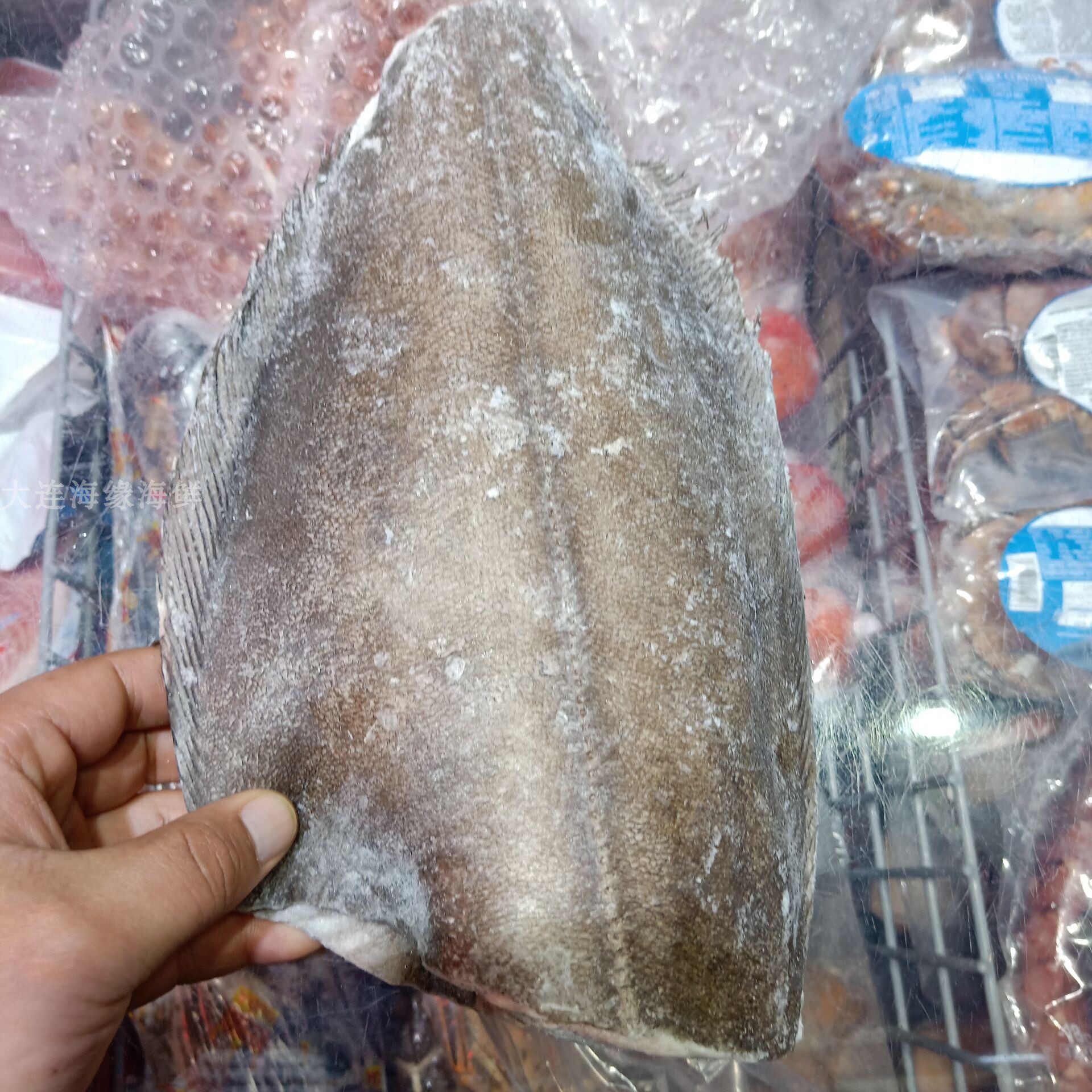 大连连海鱼肉鲽鱼去头头尾称重销售比目鱼鸦片比目鱼