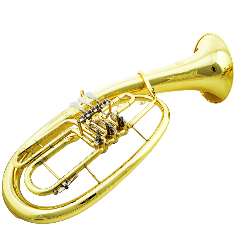 爵士朗次中音号乐器降b调扁键小抱号乐器jzbt-310g漆金三扁键乐器-mc