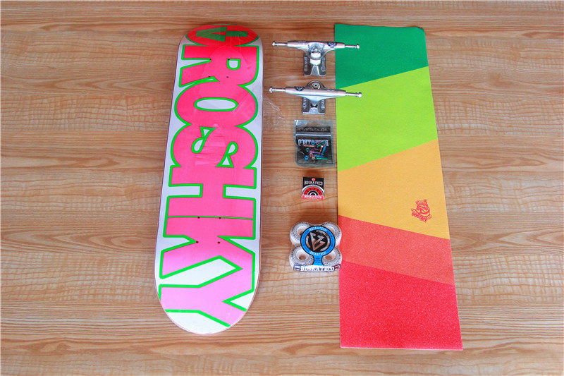 进口西班牙bd滑板一套正品特价青少年四轮双翘滑板