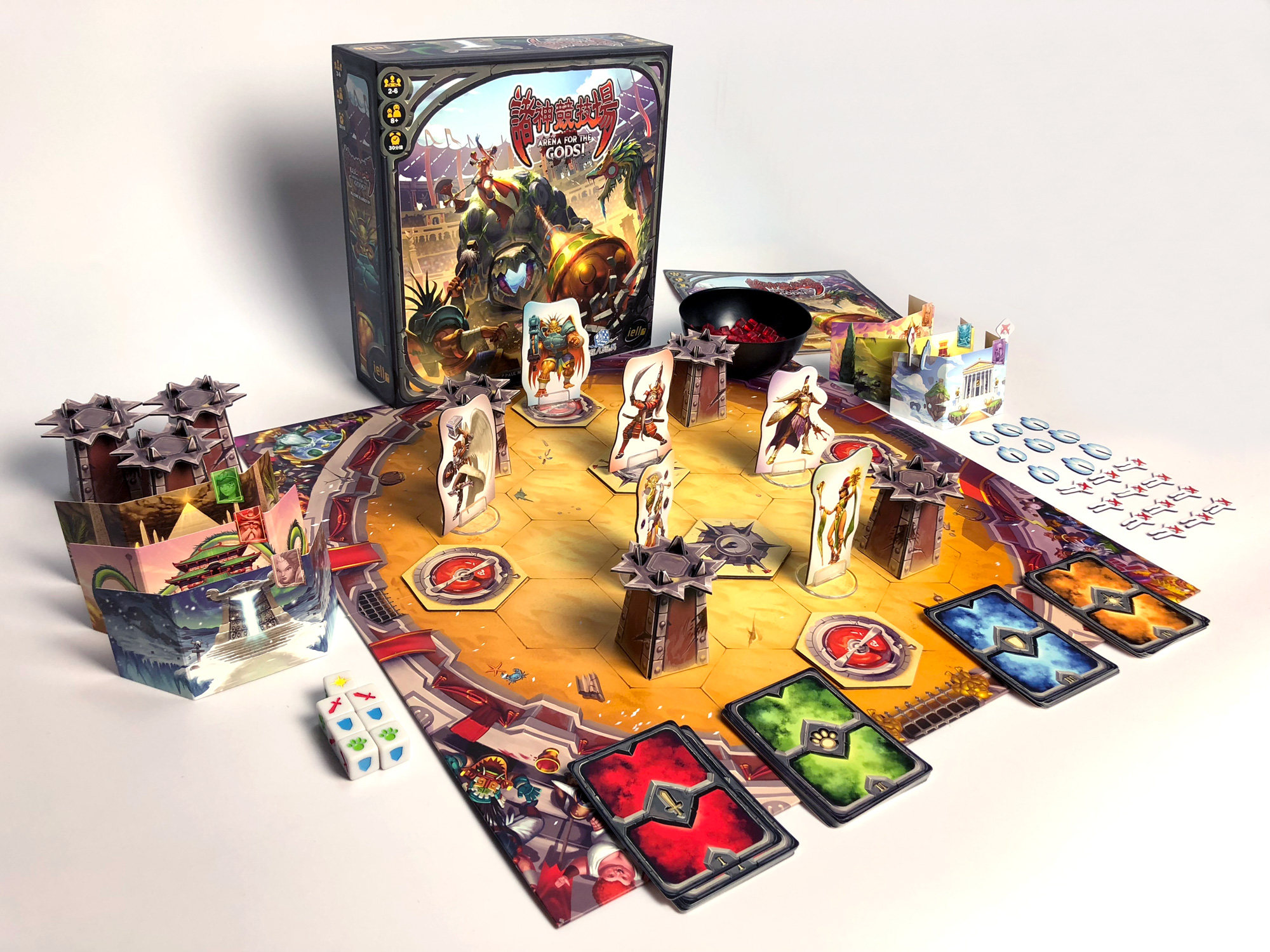 游人码头诸神竞技场中文版多人欢乐聚会桌面游戏桌游卡牌