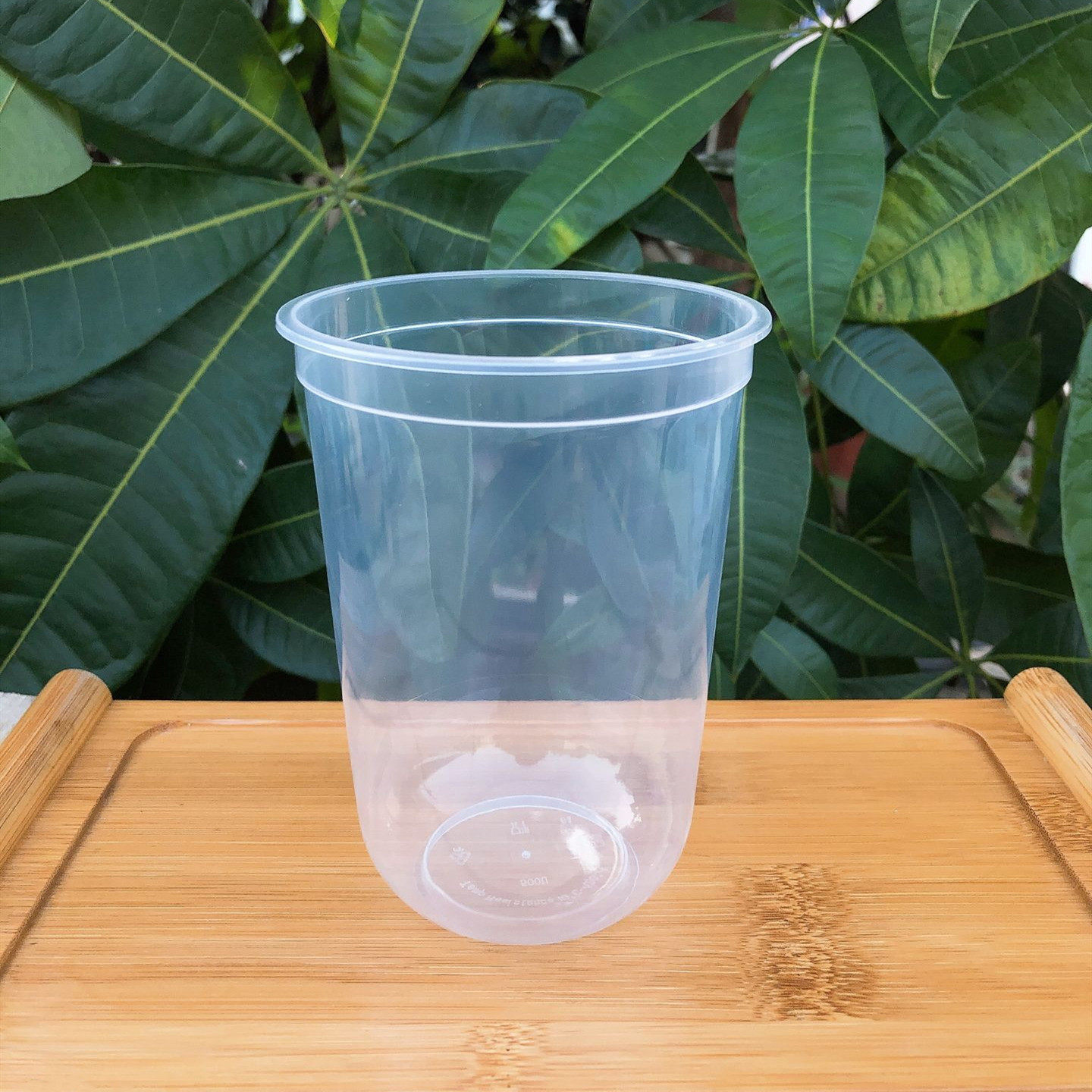 90口径型杯磨砂网红奶茶茶杯一次性透明胖胖杯可塑杯