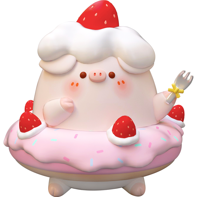 airtoys x piko pig屁可猪甜品系列正版全套盲盒少女心公仔王一博-mc