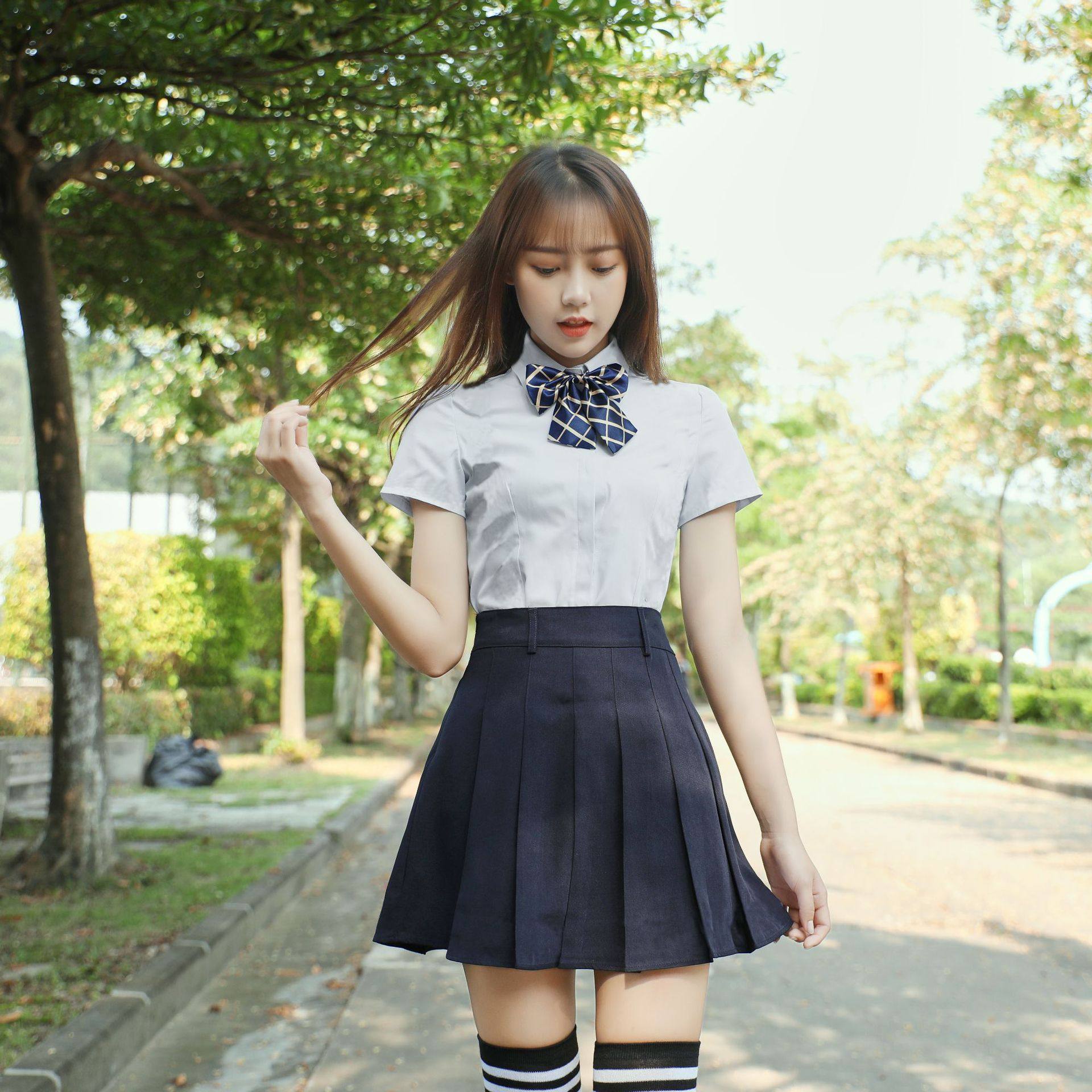 学生制服新款网红日韩装小新韩系吊带职业女裙套装