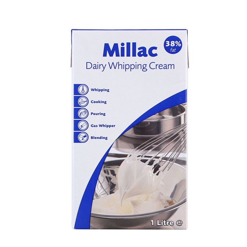 英国进口蓝米吉风车1l动物性淡奶油含乳量38%易打发裱花