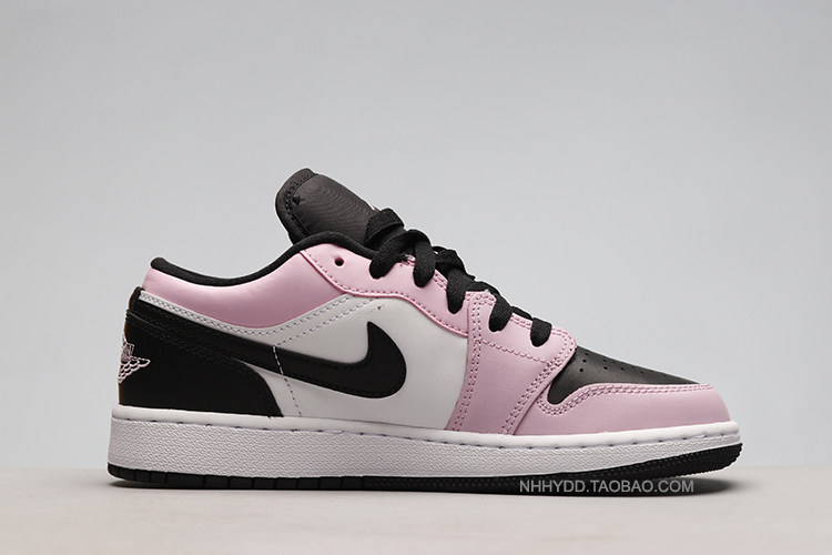 牛哄哄 air jordan 1 retro low gs aj1 黑粉 篮球鞋 554723-601