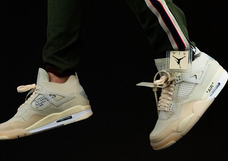 哄哄offwhiteaj4蝉翼sail半透半透明明白ow篮球鞋