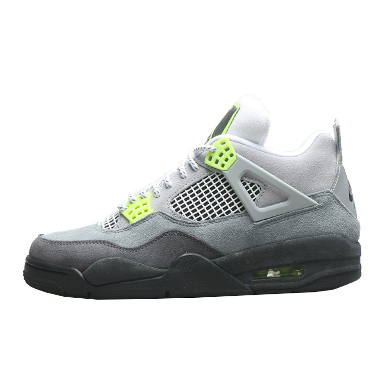 哄哄airjordanretroseneonaj4灰绿麂皮ct5342-007篮球鞋