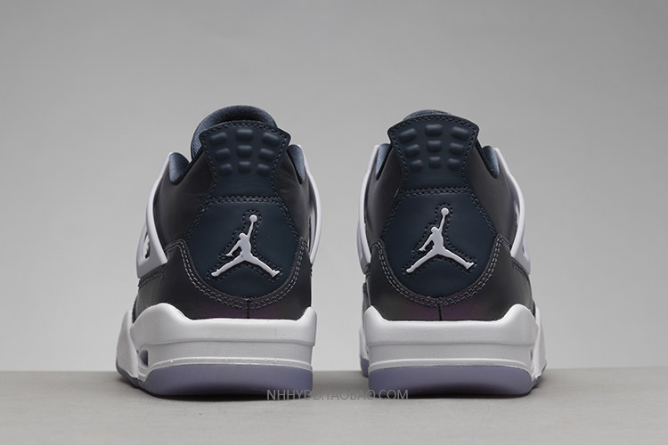 哄哄airjordanaj4blue炫彩季风蓝风蓝变色龙gs篮球鞋