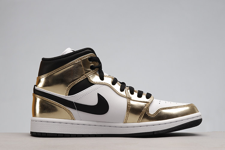 牛哄哄 air jordan 1 mid aj1 小伦纳德液态金dc1419 dc1420-700