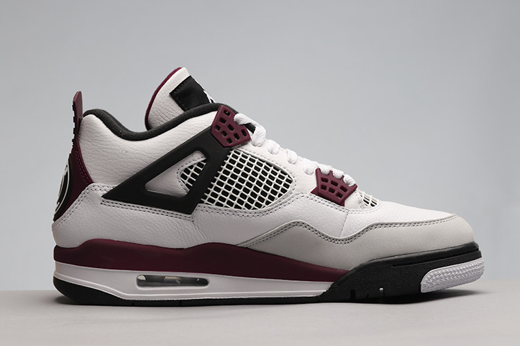 哄哄airjordanpsgaj4大巴巴黎波尔多白紫联名篮球鞋