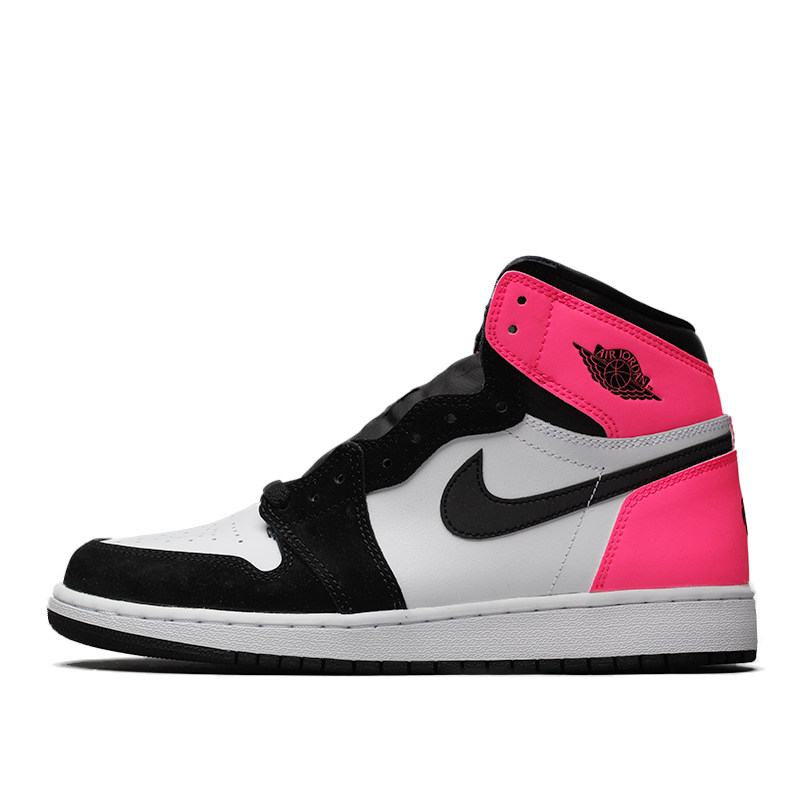 牛哄哄airjordan1gsaj1情人节黑白粉3m篮球鞋881426009