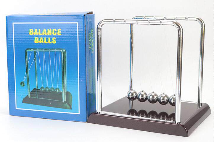 牛顿碰撞撞球特大号五球摆动动量传递演示高中教学仪器