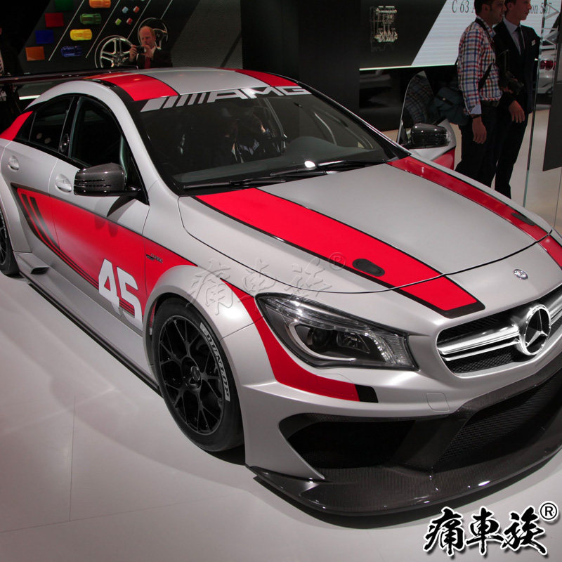 奔驰cla45车贴拉花cla赛车装饰改装汽车贴纸汽车装饰贴