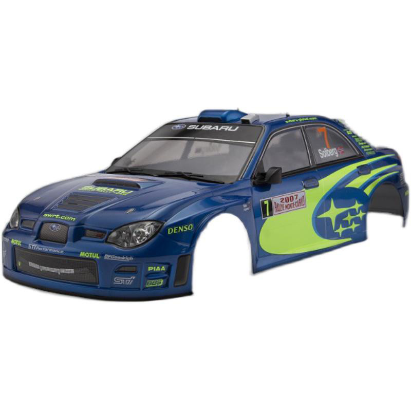 killerbody斯巴鲁翼豹wrc2007110电房拉力成品车壳190mm