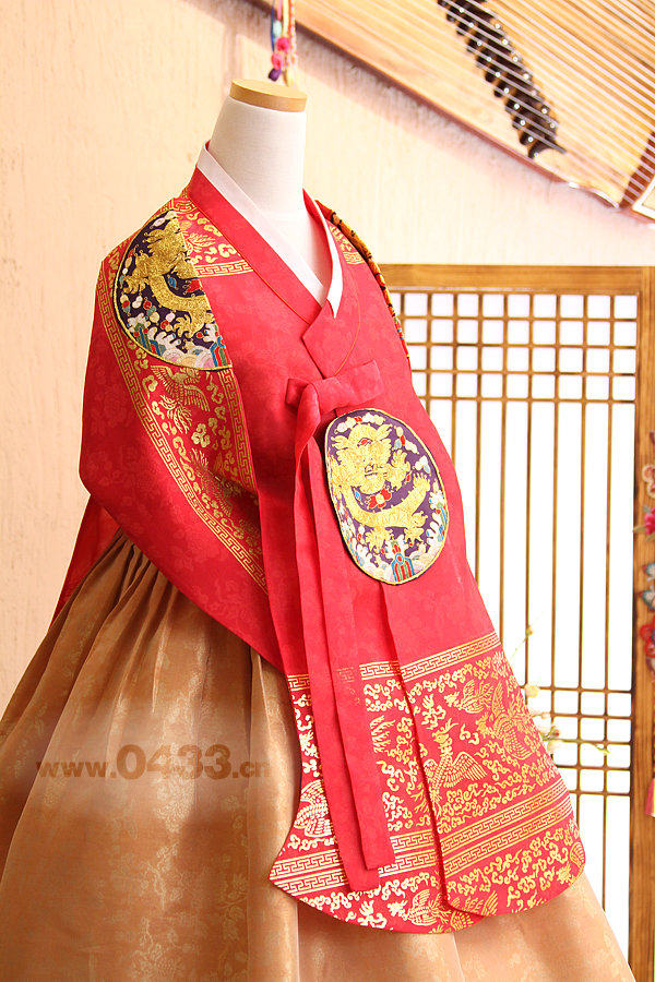 韩服韩国原装进口面料新娘敬酒婚礼婚纱婚照唐衣民族服装