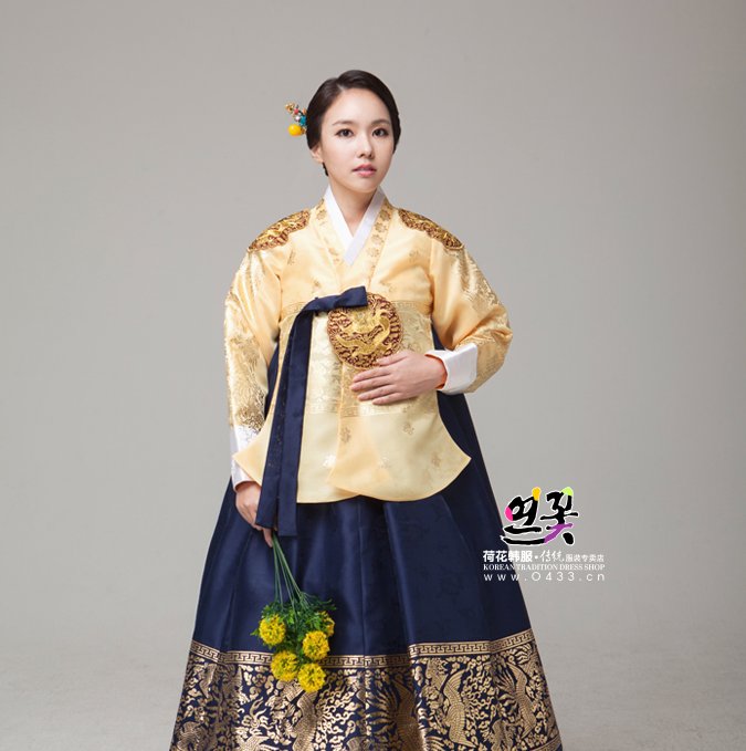 韩服韩国进口唐衣烫金古代宫廷ht01215民族服装