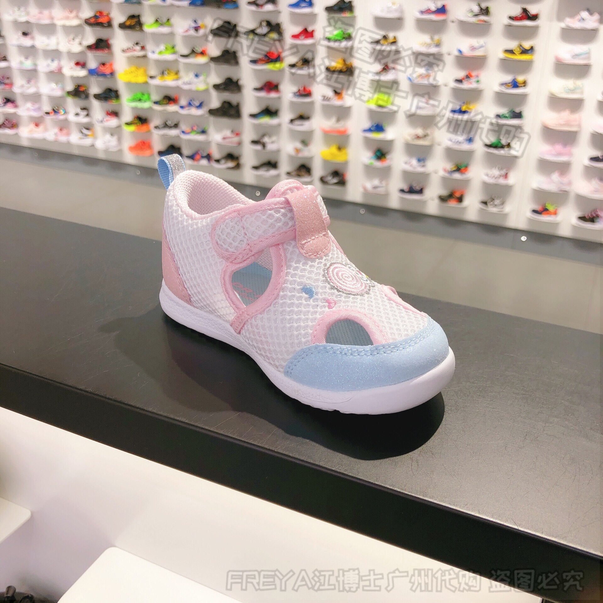 江博士儿童凉鞋春季女童小孩子包趾机能透气网面凉鞋