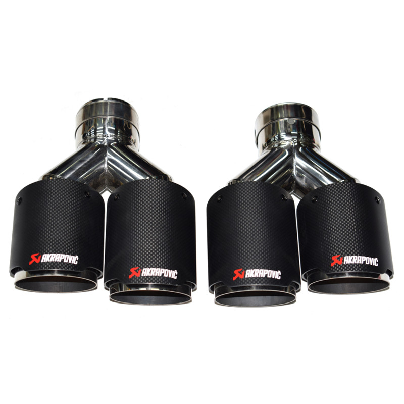 适用于ak天蝎碳纤维尾喉一出二四出尾宝马捷豹尾喉