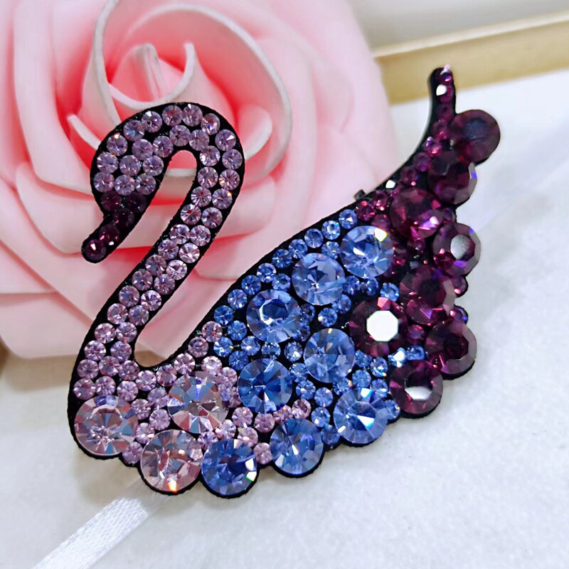 meloong米龙饰品东大门天鹅边夹头饰一字真皮捏夹发饰