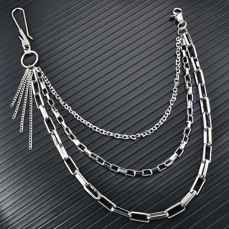 牛仔装饰链条裤链金属挂饰潮人腰链男嘻哈潮流腰带