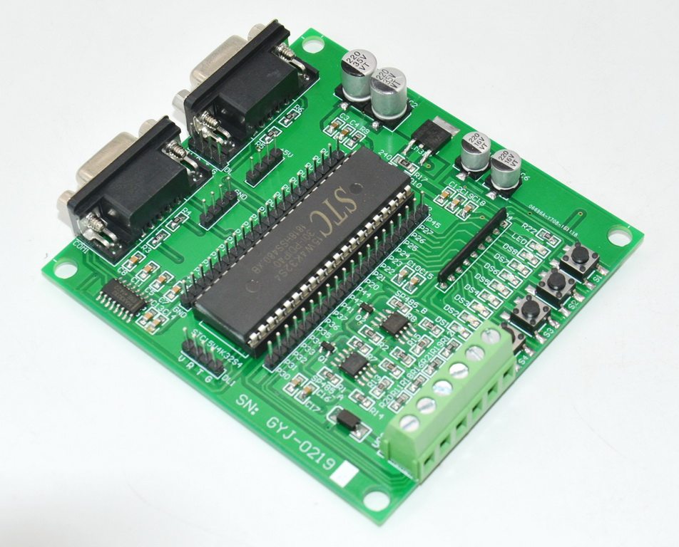 通讯gyj0219stc15w4k32s4单片机精简开发rs485串口开发板