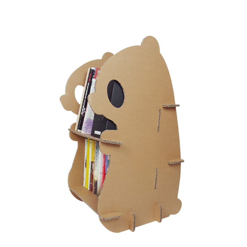 paperpanda儿童熊猫书架物架收纳幼儿园游戏家具儿童储物架