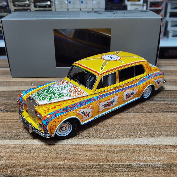 paragon1约翰列侬座驾劳斯莱斯幻影5代合金静态汽车模型车模