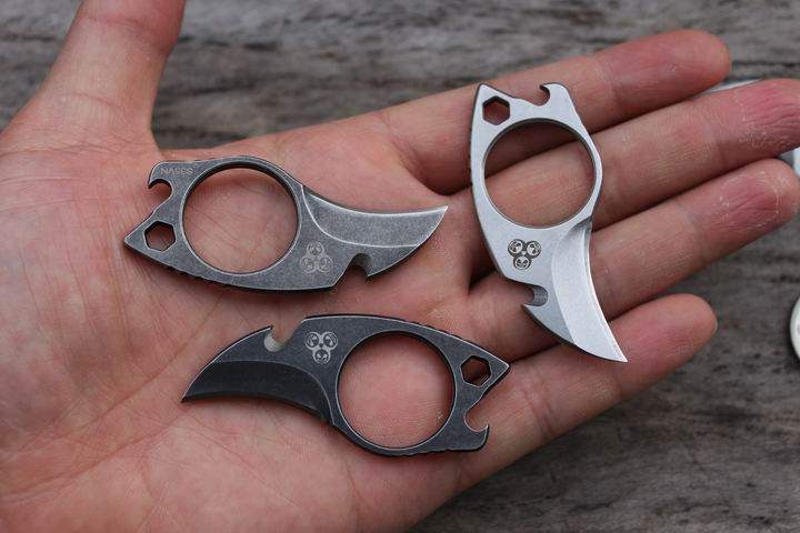 mg鹫迷你小爪刀 多功能爪子刀颈刀 s35vn钢防卫开瓶器工具小刀具