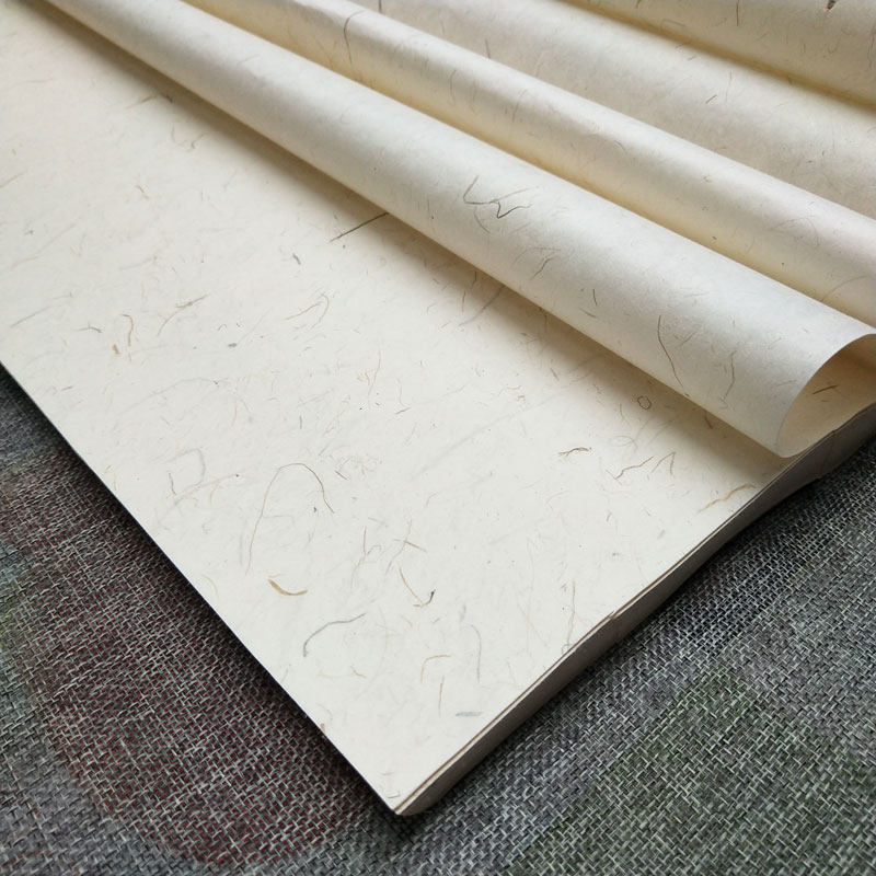 用纸创作国画书法净皮生特种手工四尺年老宣纸宣纸