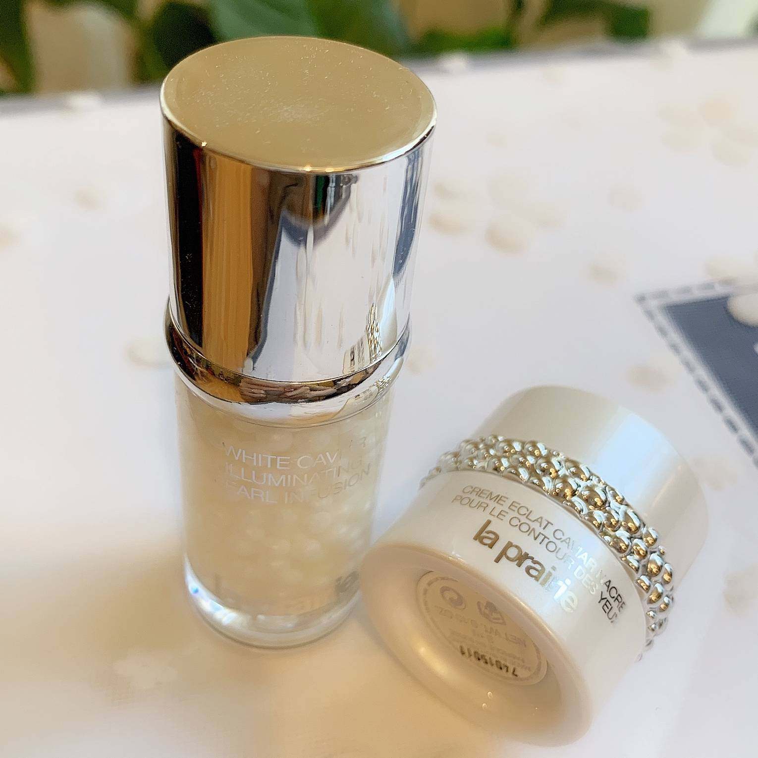 laprairie淡化3ml眼霜华纯精华鱼子莱珀妮白鱼子lp眼霜