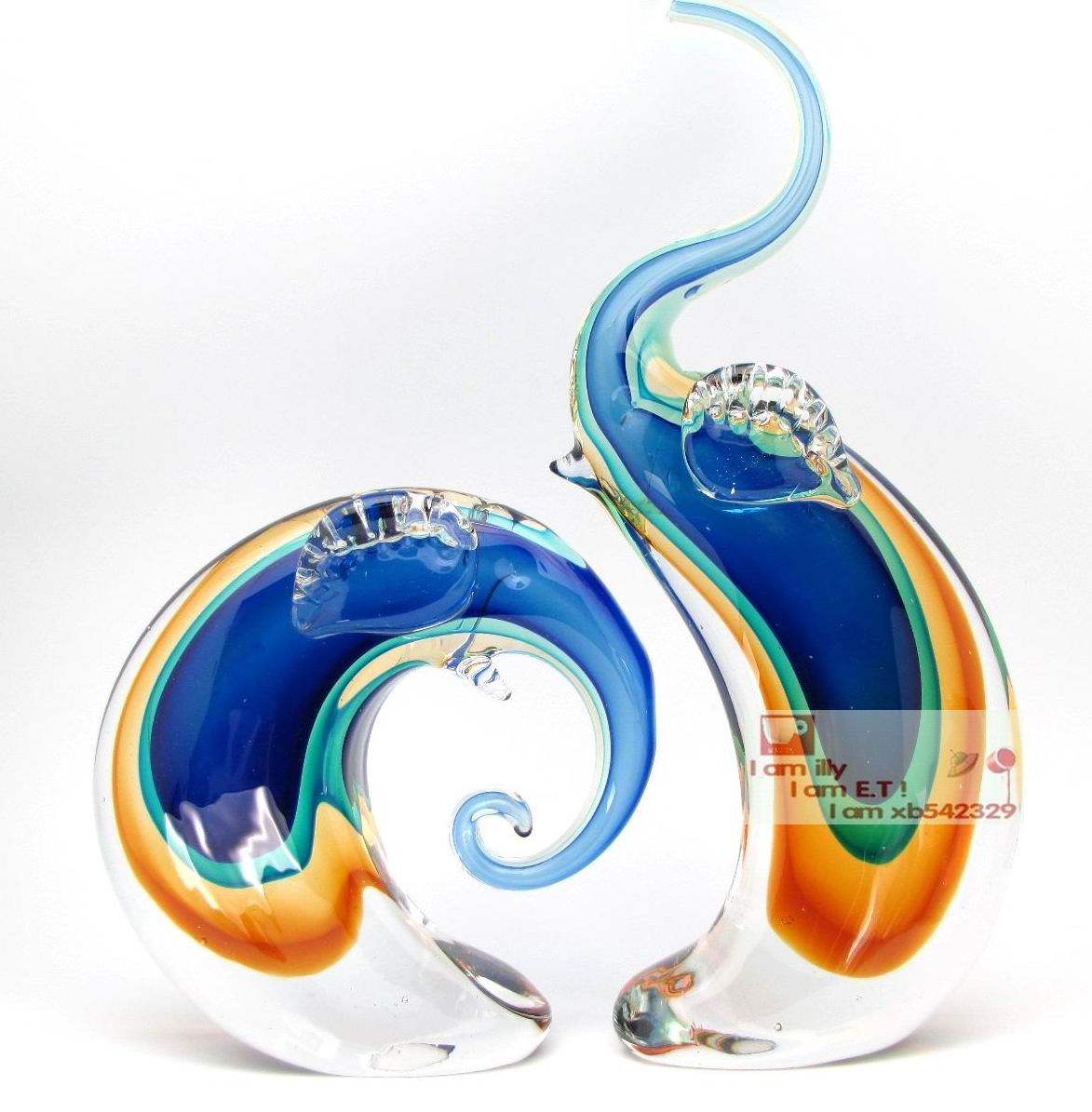 琉璃精彩摆件书柜饰品礼品吉祥如意彩象摆件