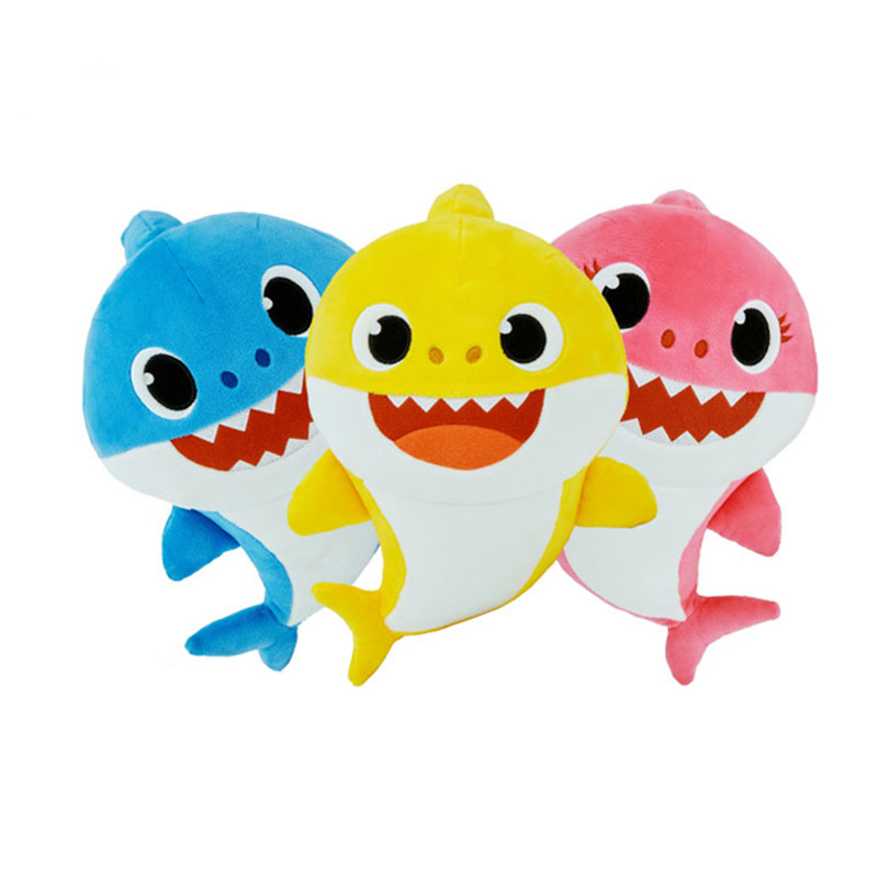 碰碰babyshark动画鲨鱼宝宝家族玩具毛绒布艺类玩具