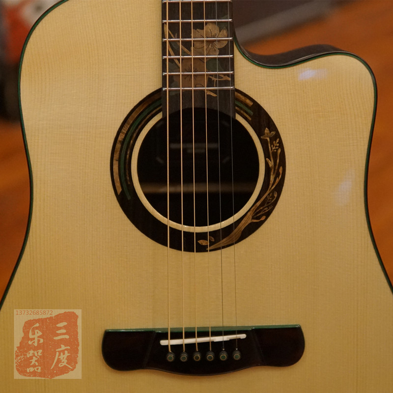 吉他三度乐器美丽达merida春夏秋冬系列单板全单民谣吉他民谣吉他